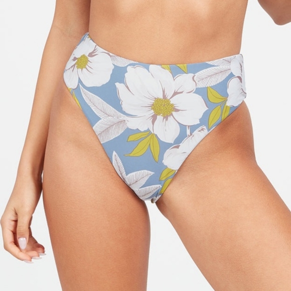🐠VOLCOM VACAY BOUQUET RETRO BIKINI BOTTOM SIZE M - Picture 1 of 5